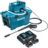 Makita DHW 080 PF2K Akku Hochdruckreiniger 36 V ( 2x 18 V ) 80 bar 380 l/h Brushless + 2x Akku 3,0 (Fonctionnement sur batterie)