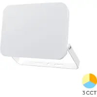 Braytron Projecteur LED 10 W, IP65, 3CCT, éclairage homogène sans LED visibles, projecteur d'extérieur pour balcons, entrées et petites surfaces