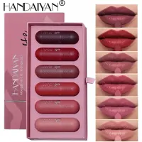 HANDAIYAN - Mousse Matte Lipstick 6 Colors Set Set (3g x 6)