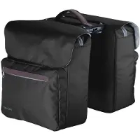 Racktime Sacoche double System Ture noire, avec adaptateur Snapit