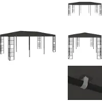 vidaXL Pavillon 3x6 m Anthracite - Pavillons & Tentes de réception