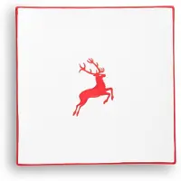 Gmundner Keramik Rubin Red Hirsch, Assiette plate Trend (26x26cm)
