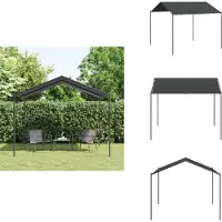 vidaXL Pavillon de jardin anthracite 3x3 m acier et toile - Pavillons & Tentes de réception