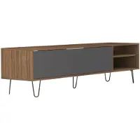 Temahome Meuble TV en noyer et ombre, 165 x 40 x 43.5