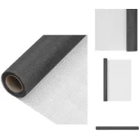vidaXL Moustiquaire en fibre de verre 60x500 cm noir - panneaux de clôture