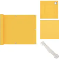 vidaXL Brise-vue pour balcon Jaune 75x400 cm Tissu Oxford - Parasols et protections solaires