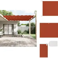 vidaXL Store vertical Terracota 100x1200 cm Toile Oxford - Parasols & Protection solaire