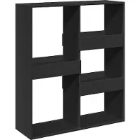 vidaXL Bibliothèque/Séparateur de pièce noir 100x33x115 cm