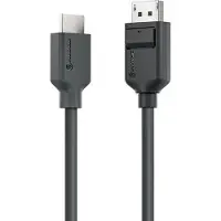 Alogic DisplayPort - HDMI (type A) (2 m), Câble vidéo, Noir