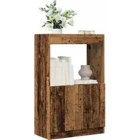 vidaXL Buffet haut vieux bois 63x33x100 cm bois d'ingénierie