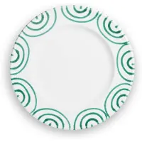 Gmundner Keramik Grüngeflammt, Assiette à dessert Gourmet (Ø 22cm), Assiettes, Vert