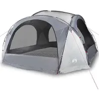 vidaXL Tente de réception blanche et grise imperméable