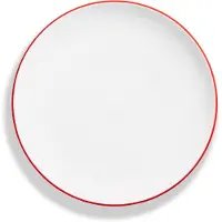 Gmundner Keramik Bord rouge rubis, Assiette à dessert Cup (Ø 20cm), Assiettes, Rouge