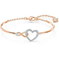 Swarovski Bracelet 'Hyperbola' or rose / argent