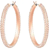 Swarovski Boucles d'oreilles 'Dextera' or rose / transparent