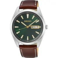 Seiko Montre SUR449P1 pour hommes avec verre saphir brun/vert