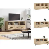 vidaXL Armoire TV Chêne Sonoma 102x36x50 cm Bois composite - Meuble TV