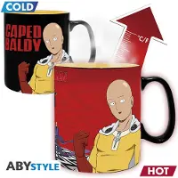 One Punch Man Tazza 460ml Heat Change Saitama & Garou, Tasse, Multicolore