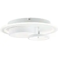 Brilliant Sigune LED Plafonnier 40x40cm blanc/noir G99385/75