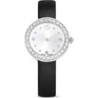 Swarovski Matrix Tennis Uhr, Schweizer Produktion, Lederarmband, Schwarz, Edelstahl MATRIX TENNIS:LS BLACK/WHT/STS 5706663