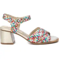 Carmela pour femme. 16219205-MULTICOLOR Sandales en cuir 162192 multicolore (38), 3 à 5 cm, Boucle, Casuel, Fête