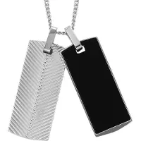 Fossil - Collier Harlow Plaques Métalliques - Noir