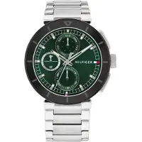 Tommy Hilfiger Montre à affichage analogique 'LORENZO' noir / argent