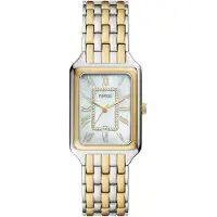 Fossil Montre à affichage analogique 'RAQUEL' or / argent / blanc