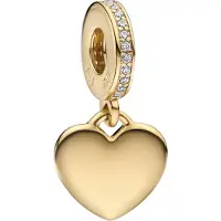 Pandora Charm Pendant Plaque Coeur Gravable