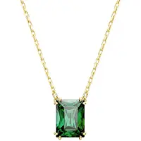 Swarovski Pendentif Matrix, Taille Rectangulaire, Vert, Placage De Ton Or