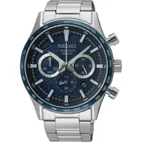 Seiko SSB445P1 Montre Homme Chronographe Acier/Bleu