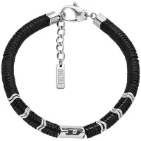 Diesel Bracelet noir / argent