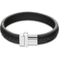 Tommy Hilfiger Moderní kožený náramek s ocelovým zapínáním 2790375 (M)