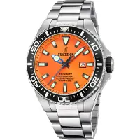Festina Montre à affichage analogique orange