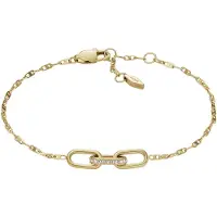 Fossil Bracelet or / transparent