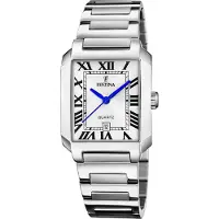 Festina Montre à affichage analogique '- Watch On The Square - Quartz watch movement - Watch case width: 33 mm' argent