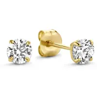 Isabel Bernard Boucles d'oreilles or / transparent