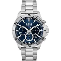 BOSS Troper 45 Mm Watch Argenté Homme