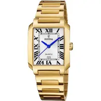 Festina Montre à affichage analogique '- Watch On The Square - Quartz watch movement - Watch case width: 33 mm' argent