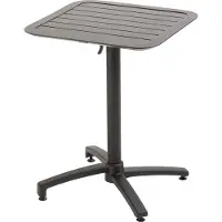 Oviala Table inclinable de terrasse 60 x 60 cm noir - Almada