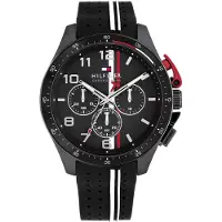 Tommy Hilfiger Bank 46mm Watch Argenté Homme