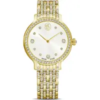 Swarovski Imber Uhr, Schweizer Produktion, Metallarmband, Goldfarben, Vergoldetes Finish IMBER W:MB PGO/WHT/PGO 5718169 9009657181699