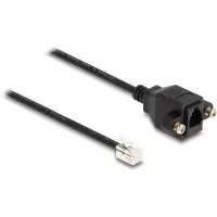 DeLOCK Câble RJ10 Mâle vers RJ10 Femelle 30 cm noir -