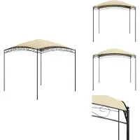 vidaXL Gazebo 3x3x2,65 m Crème 180 g/m² - Chapiteaux et tentes de réception
