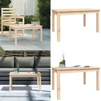 vidaXL Table de jardin 82,5x50,5x45 cm Pin massif - Table de jardin - Tables de jardin - Table de terrasse - Table d'extérieur