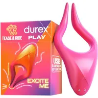 Durex Tease & Ride - Vibromasseur point G - silicone rose