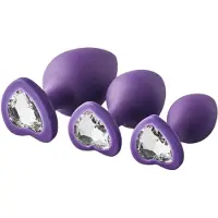 Dream Toys Flirts kit initiation anale - set de plugs (3 pièces) - violet