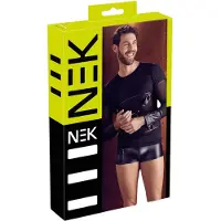 NEK - Haut homme manches longues croisé (noir) - M