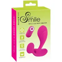 Sweet Smile SMILE RC - vibromasseur point G télécommandé rechargeable - silicone rose