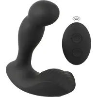 Rebel - vibromasseur prostatique rechargeable et télécommandé (noir)